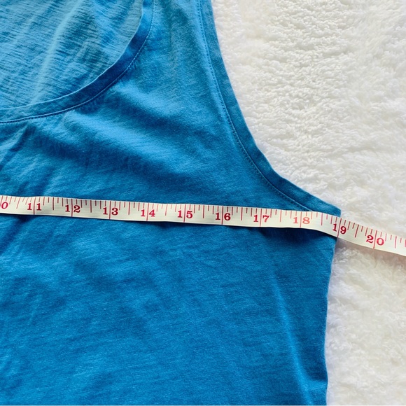 J. Crew Blue Slub Cotton Tank | Large - Picture 6 of 6